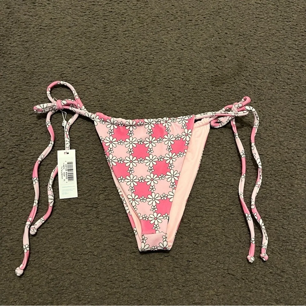 Frankie’s Bikinis Floral Tia Terry Bikini Bottoms